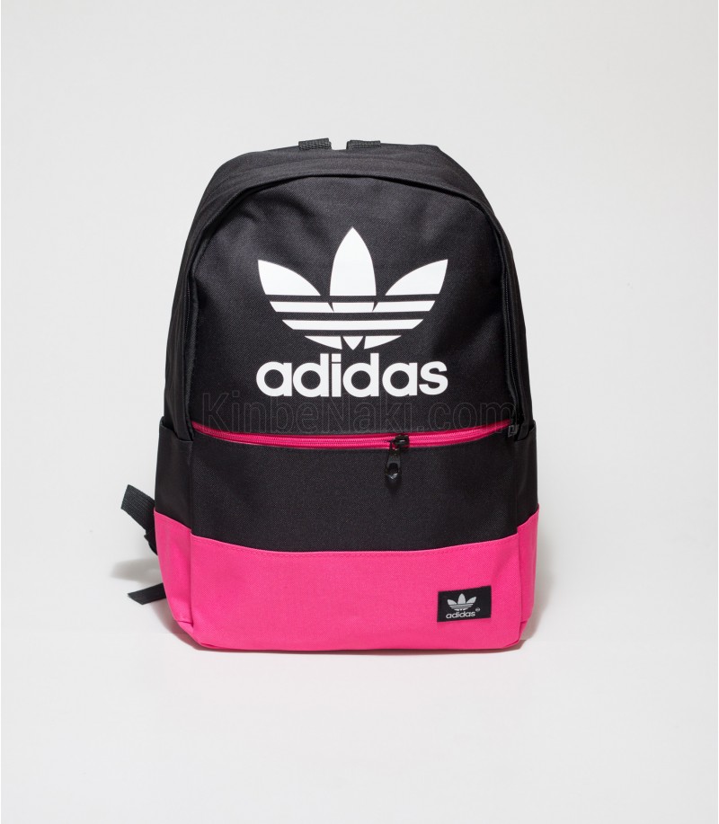 pink and black adidas backpack