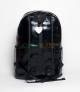 Eye Print Black PU Leather Backpack