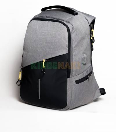 Fashion Sky-30W Black & Gray USB Laptop Backpack