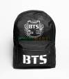 BTS Parachute Fabric Black Backpack