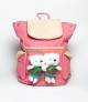Two Cute Bear Shadow Pink Girls Backpack