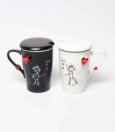 Couples Mug Black And White M1