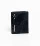 Forever Young Smiley Leather Wallet Black