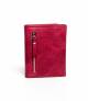 Forever Young Smiley Leather Wallet Maroon