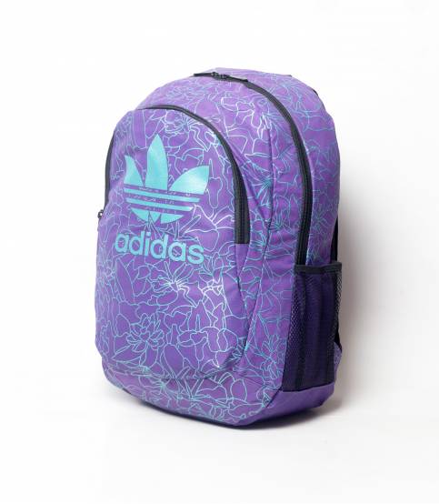 Buy Adidas Purple Color and Paste Flower Print Backpack in Bangladesh