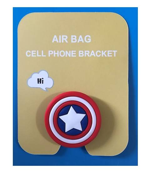 Air Bag Cell Phone Bracket captain america Finger Holder