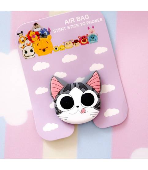 Air Bag Cell Phone Bracket Cute mouse cartoon Finger Holder