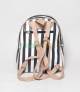 JJ Fashion Black & White Stripe Girls Mini Backpack
