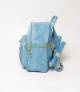 Denim Design Cute Teddy Bear Sky Blue Girls Mini Backpack