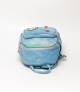 Denim Design Cute Teddy Bear Sky Blue Girls Mini Backpack