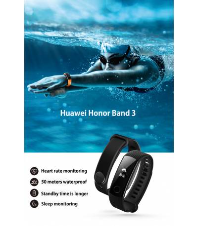 HUAWEI Honor Band 3 Smartband - Black