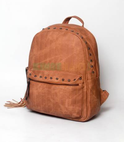 Lovely Brown Stripe Girls Mini Backpack