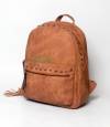 Lovely Brown Stripe Girls Mini Backpack