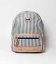 JJ Fashion Black & White Small Stripe Girls Mini Backpack