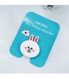Air Bag Cell Phone Bracket Cute white rabbit Finger Holder