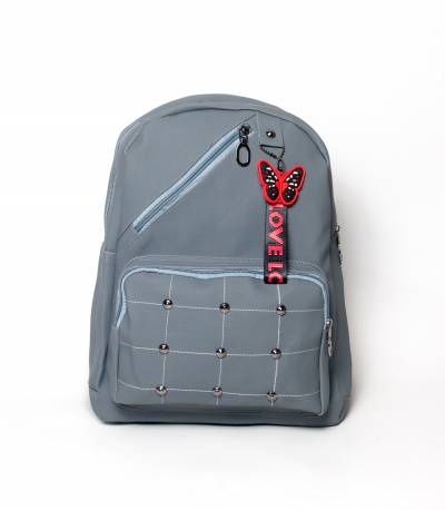 Love To Dress Butterfly Gray Color Girls Mini Backpack