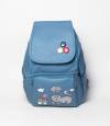 Cat & Bird Yunuo Light Blue Color Girls Backpack