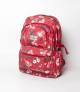 Flower & Bird Maroon Color Backpack