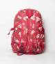 Flower & Bird Maroon Color Backpack