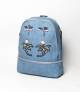Butterfly & Flower Blue Backpack V2