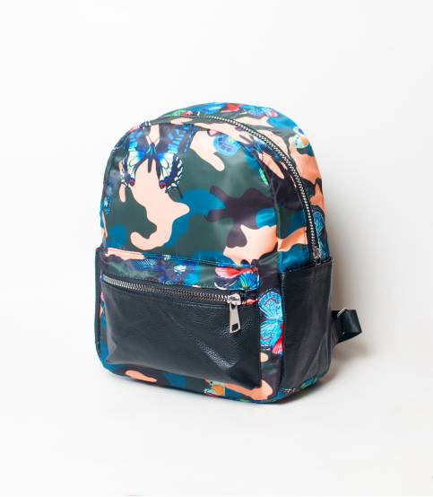 Army & Butterfly Design Girls Mini Backpack