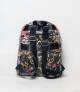 Fortune Back & Multicolor Flower Design Girls Mini Backpack