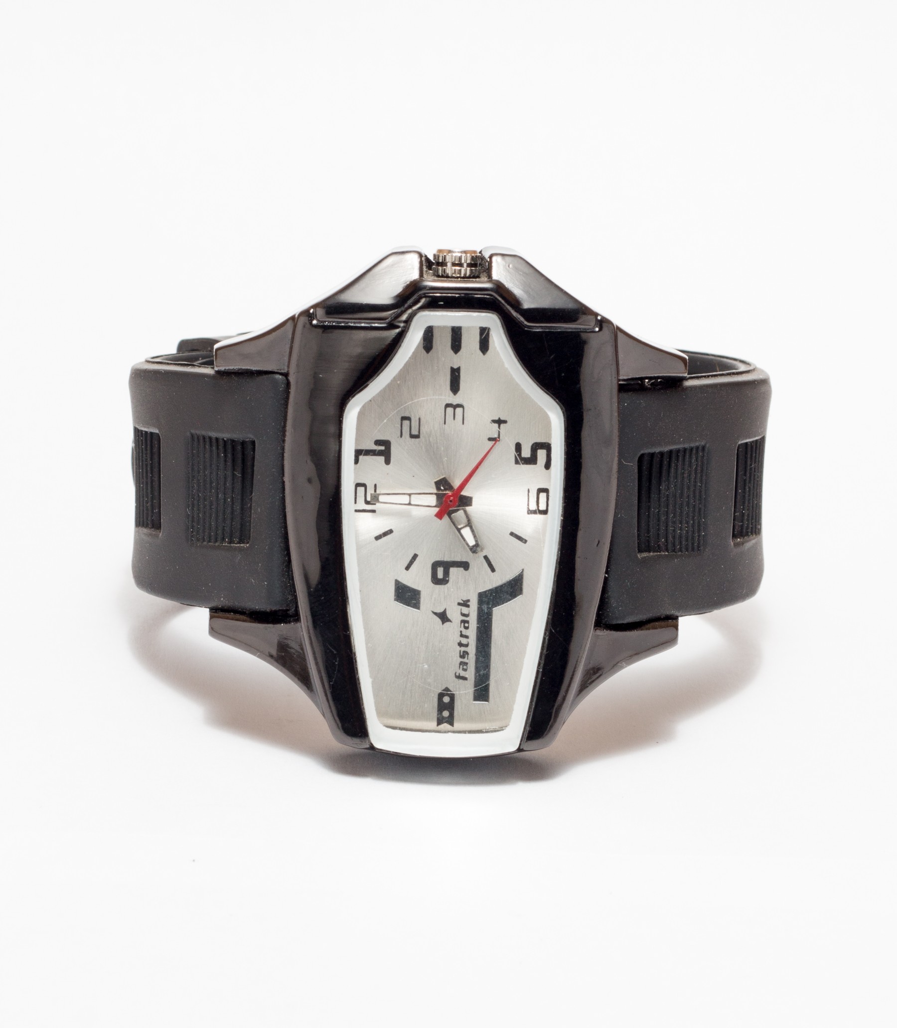 fastrack black chronograph watch