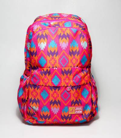 A&EM Abstract Design Pink School / College Bag