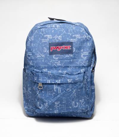 Jansport Word Print blue Backpack