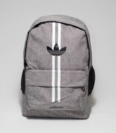 Adidas Double Stripes Gray Color Backpack