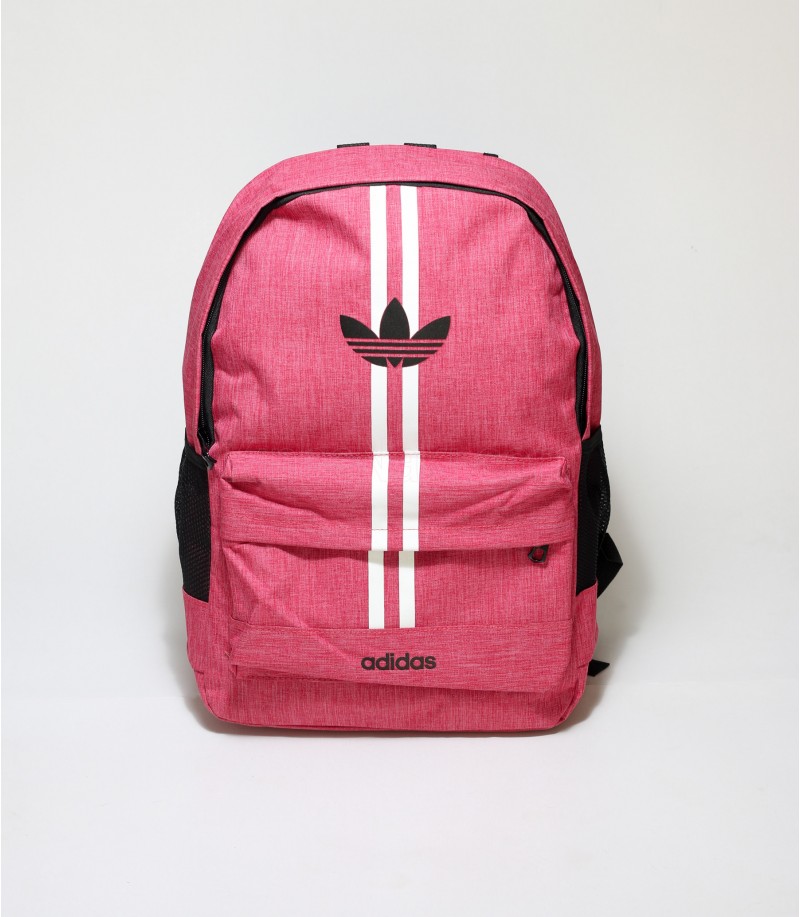 Buy Adidas Double Stripes Pink Color Backpack in Bangladesh