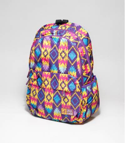 A&EM Abstract Design Purple School / College Bag