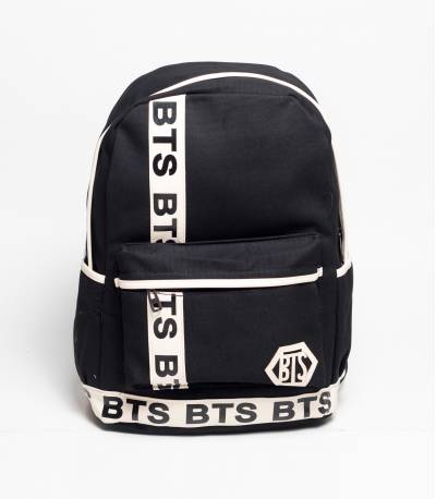 BTS Black Color Fabrics Backpack