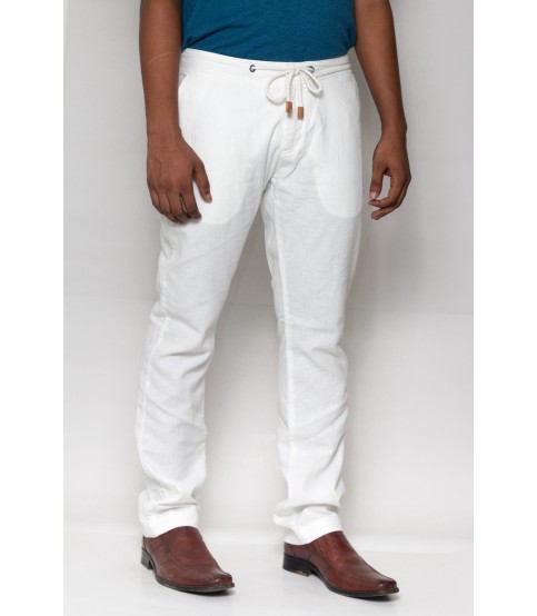 Buy Celio Ramie Cotton Blanc Casual Pant in Bangladesh.