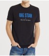 Big Star Black with Blue Text T-Shirt