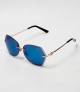Carlier Blue And Golden Color ladies Sunglass