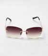 Carlier Brown And Golden Color version 2 ladies Sunglass