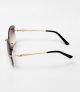 Carlier Brown And Golden Color ladies Sunglass