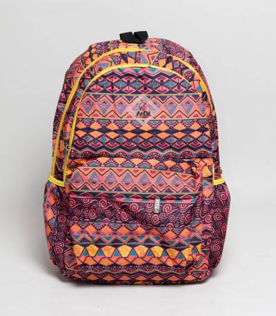 A&EM Abstract Design Orange Backpack