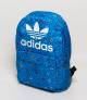 Adidas Blue And Lemon Abstract Design Backpack