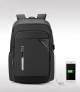 ARCTIC HUNTER Black Travel Bag USB Charging Men's Bag