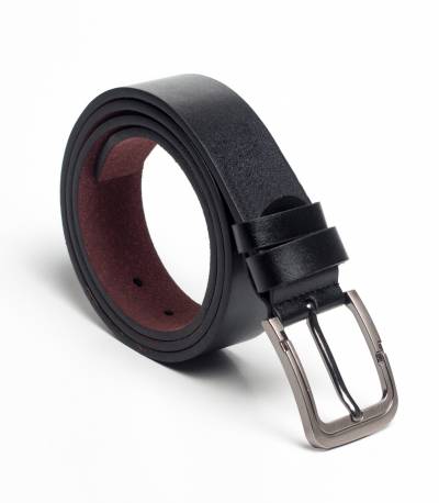 Jacob palmer classic leather natural black belt