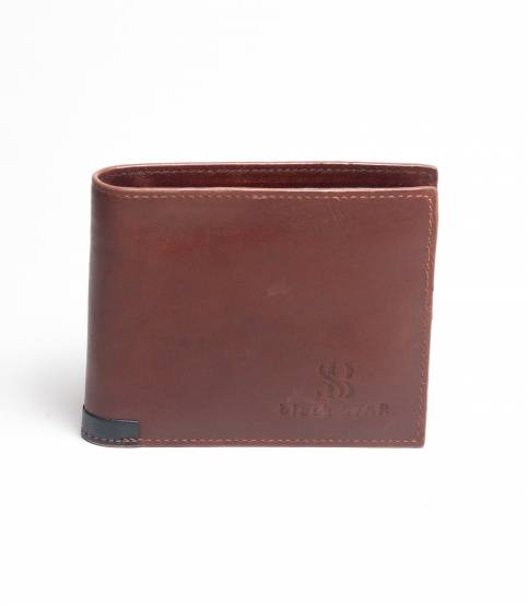 Black Star Leather Wallet