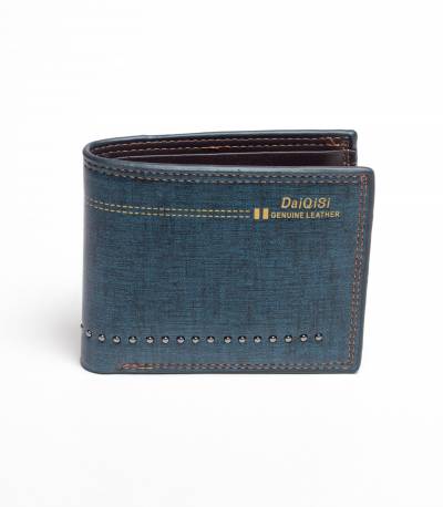 Daiqisi Blue Leather Wallet