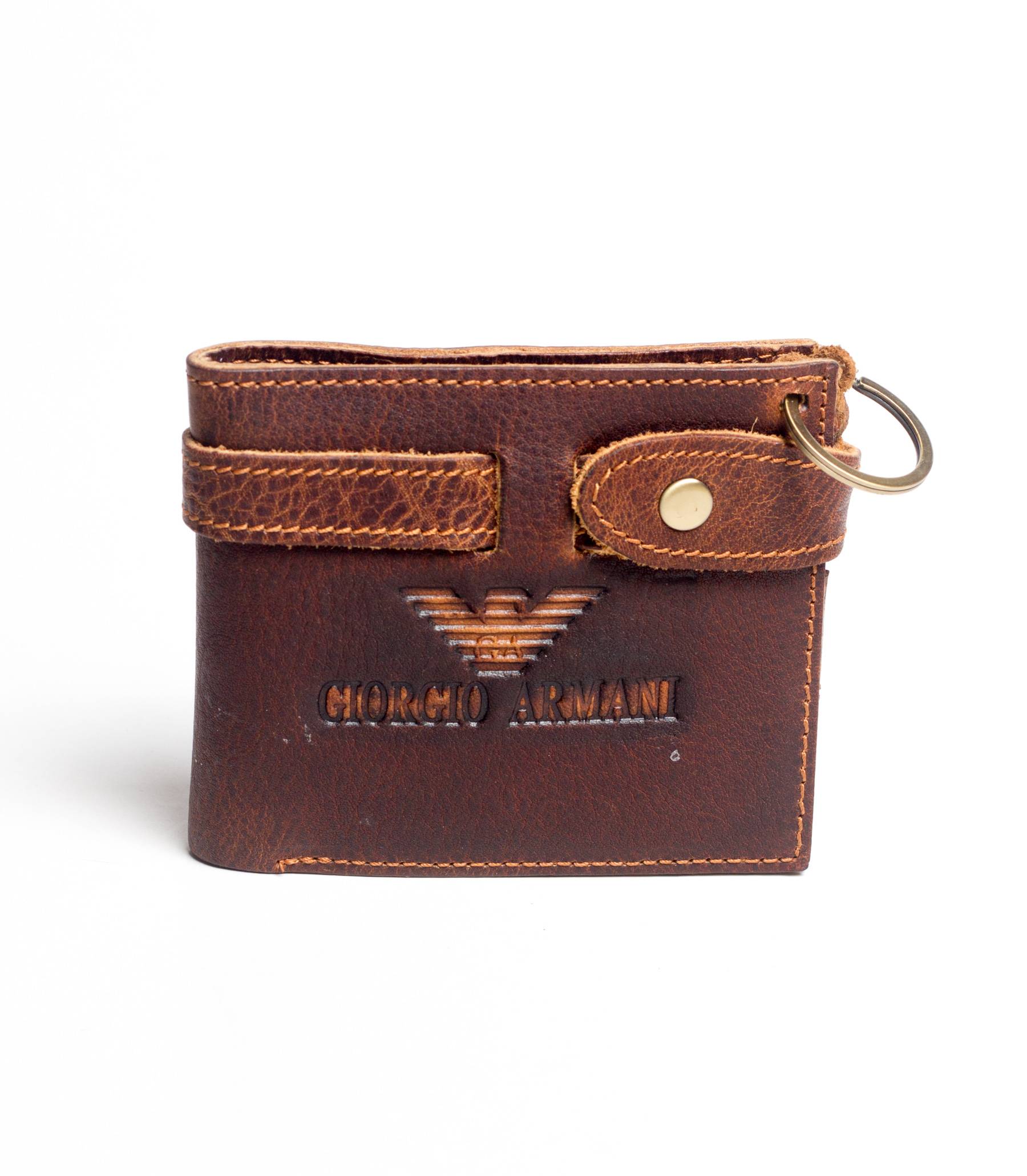 Armani wallet outlet brown