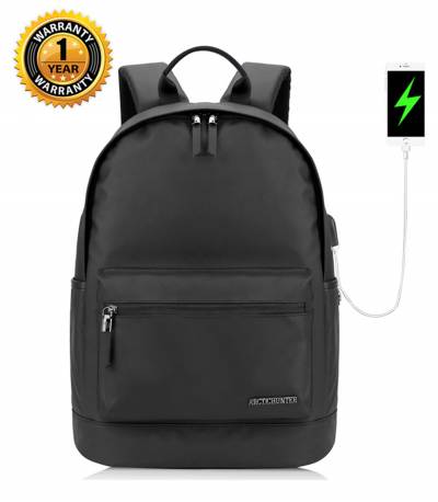 ARCTIC HUNTER Waterproof Oxford Black Backpack