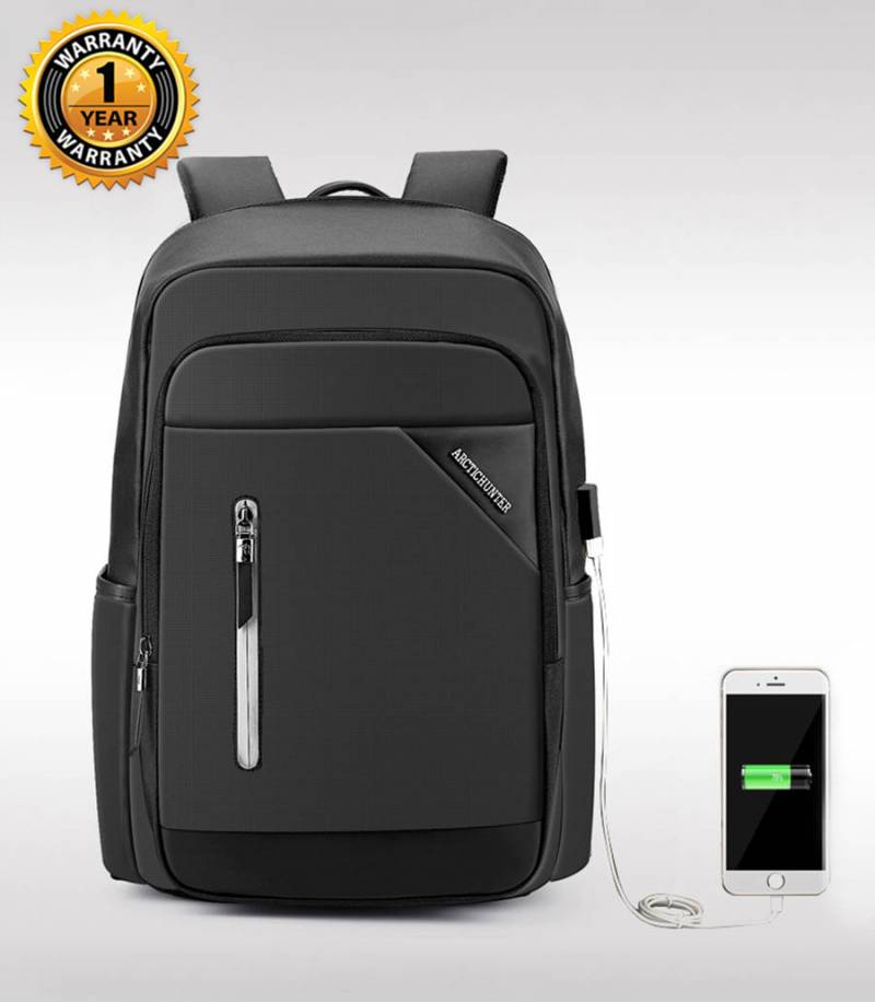 Buy ARCTIC HUNTER Black Travel Bag USB Charging Men's Bag In Bangladesh