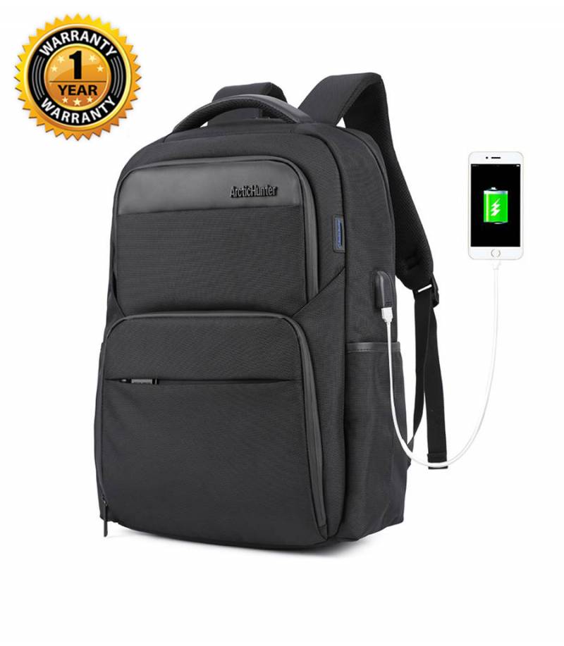Buy ARCTIC HUNTER Waterproof Travel Black Backpack In Bangladesh