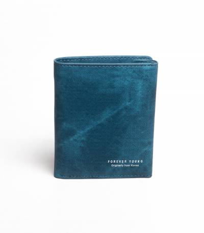 Forever Young Leather Wallet Blue