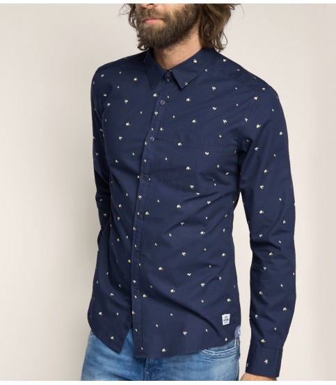 Esprit Cotton Shirt With All-over Print